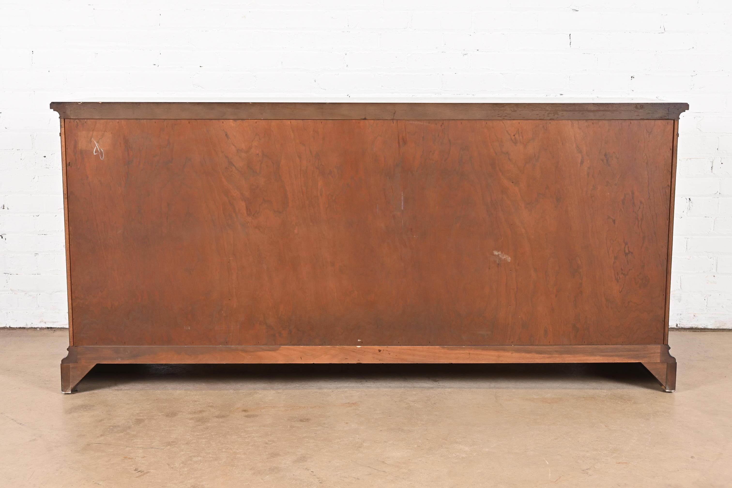 Kindel Furniture French Regency Louis Philippe Cherry Wood Sideboard, 1960s For Sale 11