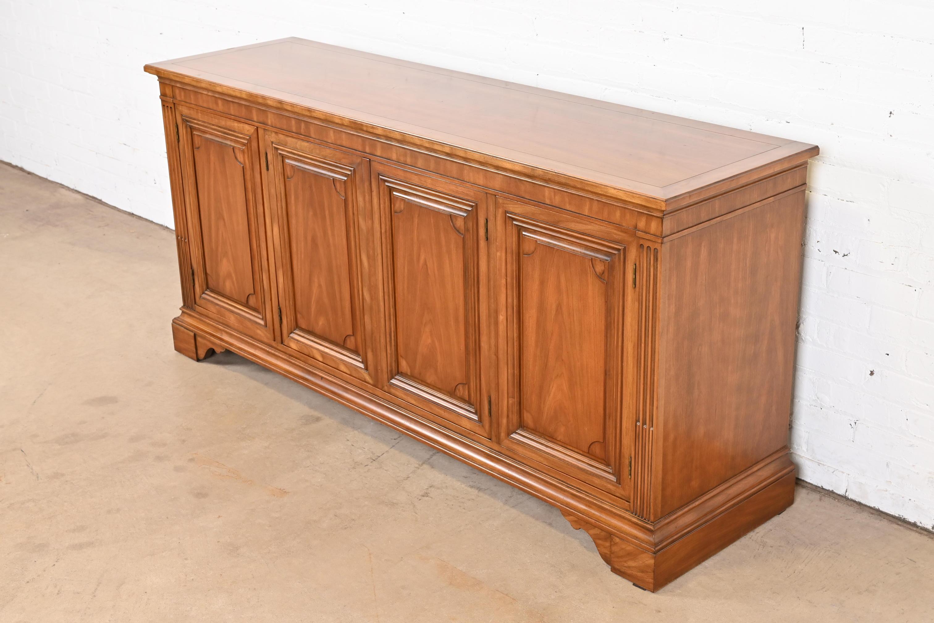Mid-20th Century Kindel Furniture French Regency Louis Philippe Cherry Wood Sideboard, 1960s For Sale