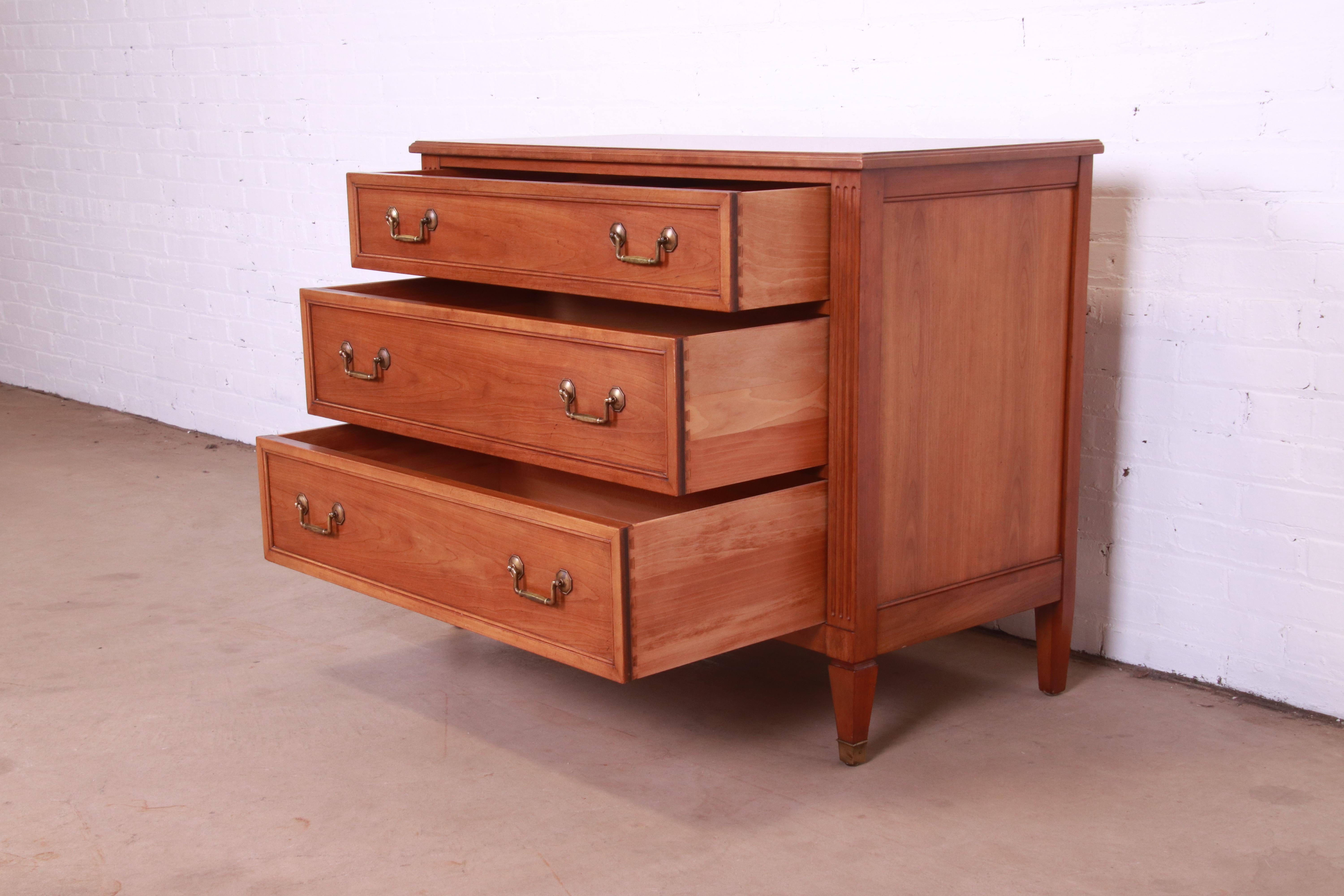 Kindel Furniture French Regency Louis XV Cherry Wood Dresser Chest 3