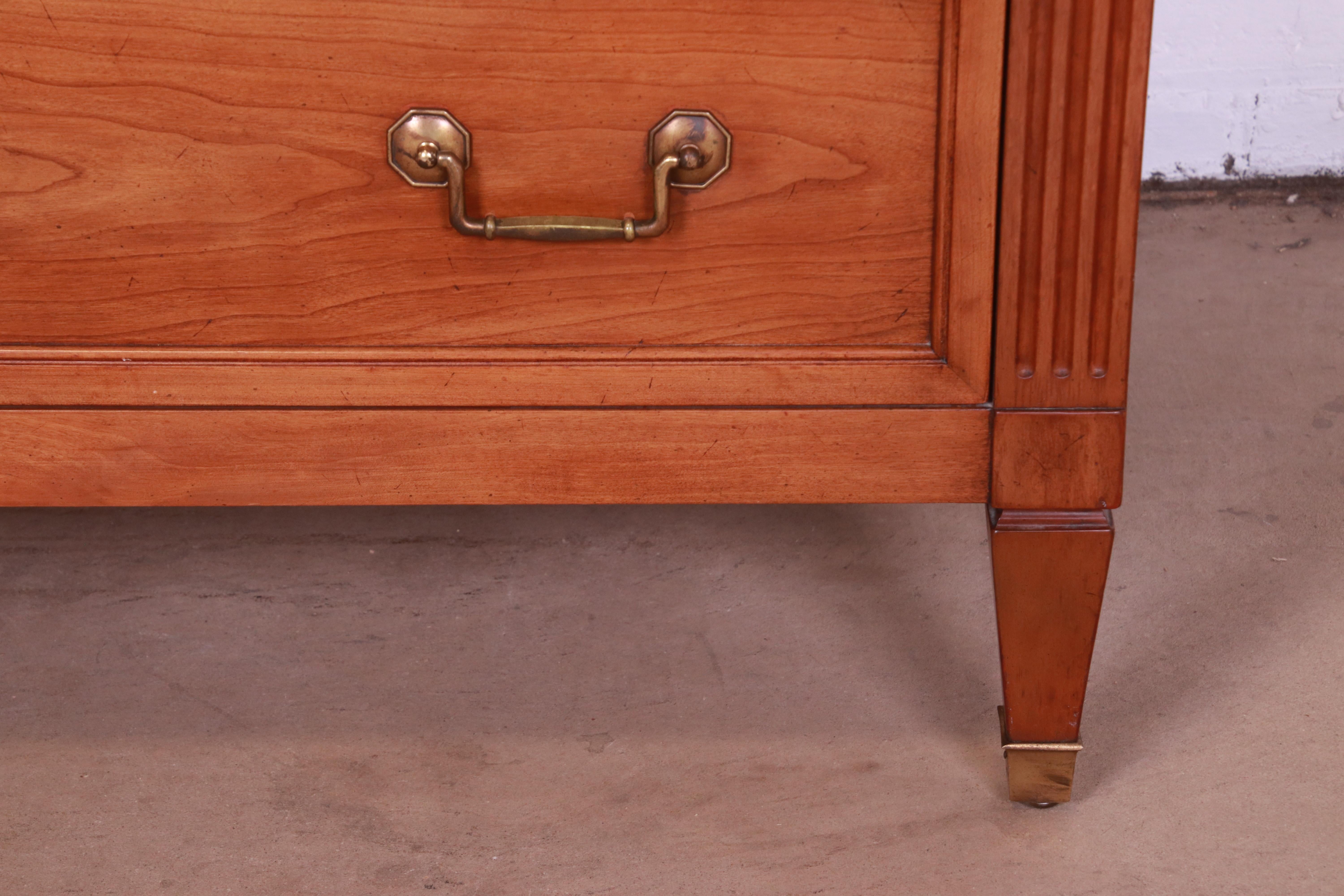 Kindel Furniture French Regency Louis XV Cherry Wood Dresser Chest 9