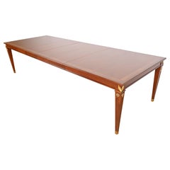 Kindel Furniture French Regency Louis XVI Banded Mahogany Extension Dining Table