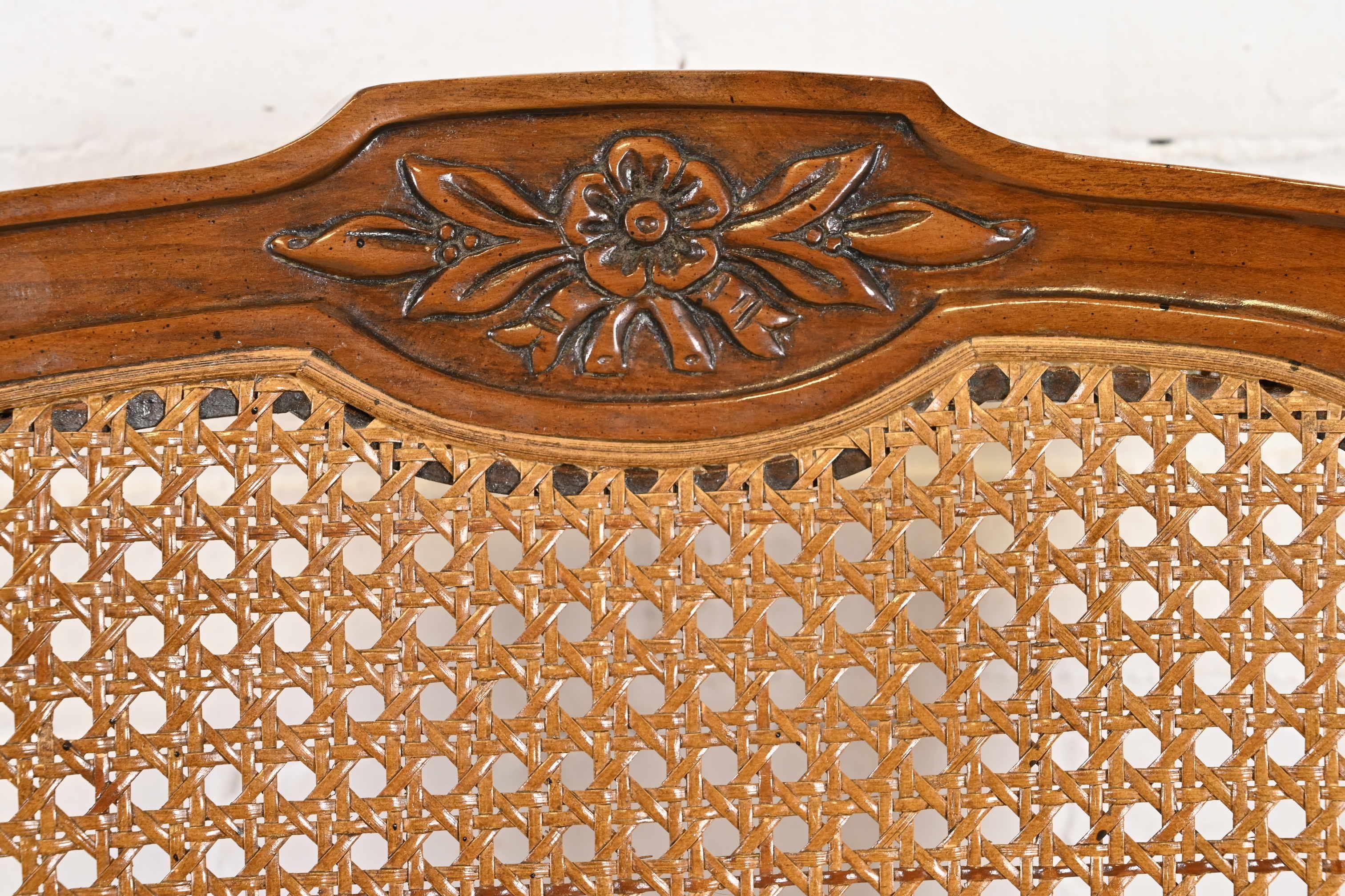 Kindel Furniture French Regency Louis XVI Carved Cherry Wood Dining Chairs 3