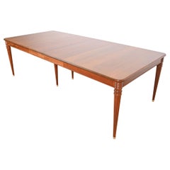 Kindel Furniture French Regency Louis XVI Cherry Dining Table, Newly Refinished