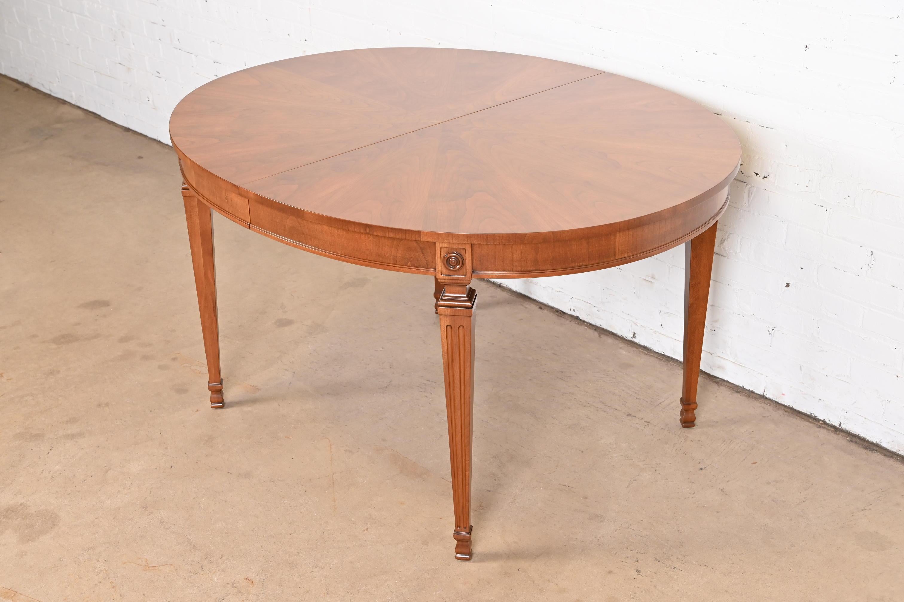 Kindel Furniture French Regency Louis XVI Cherry Wood Dining Table, Refinished 7