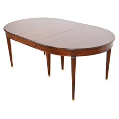Kindel Furniture French Regency Louis XVI Cherry Wood Dining Table, Refinished