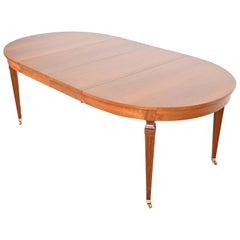 Kindel Furniture French Regency Louis XVI Cherry Wood Dining Table, Refinished