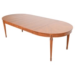 Kindel Furniture French Regency Louis XVI Cherry Wood Dining Table, Refinished