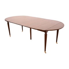 Kindel Furniture French Regency Louis XVI Cherry Wood Dining Table, Refinished