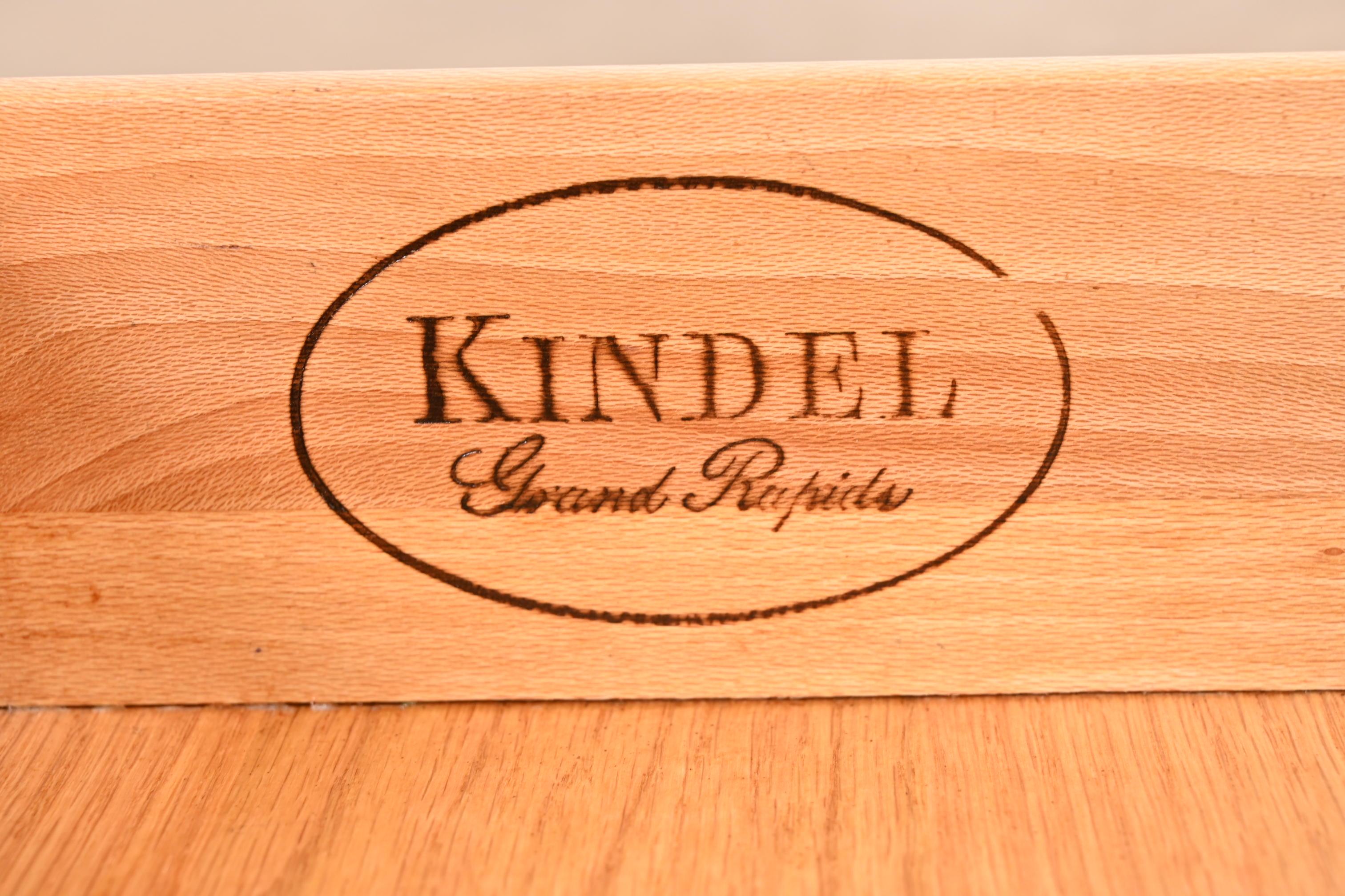 Kindel Furniture French Regency Louis XVI Cherry Wood Nightstand, Refinished For Sale 6
