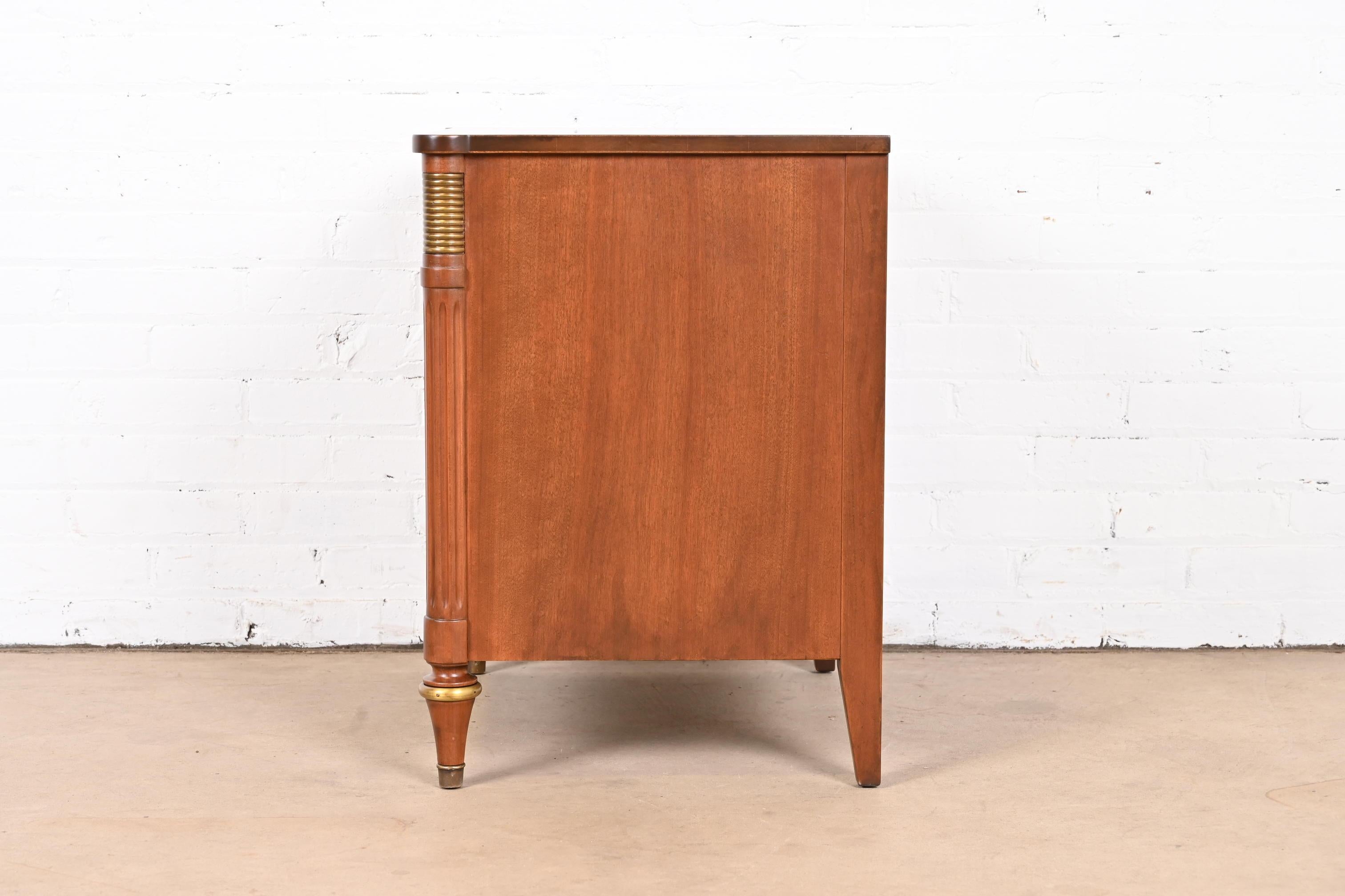 Kindel Furniture French Regency Louis XVI Cherry Wood Nightstand, Refinished For Sale 10