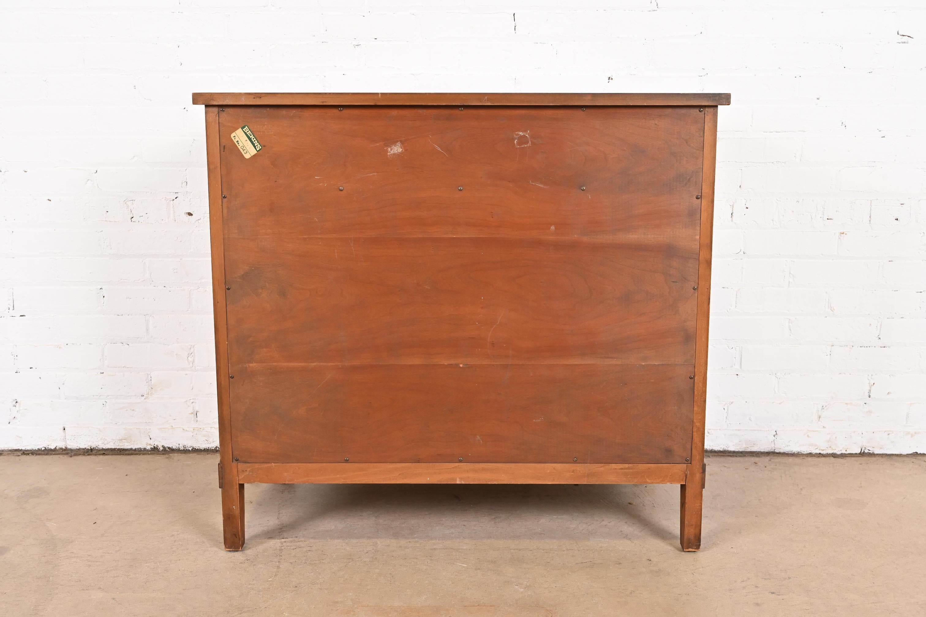 Kindel Furniture French Regency Louis XVI Cherry Wood Server or Bar Cabinet For Sale 9