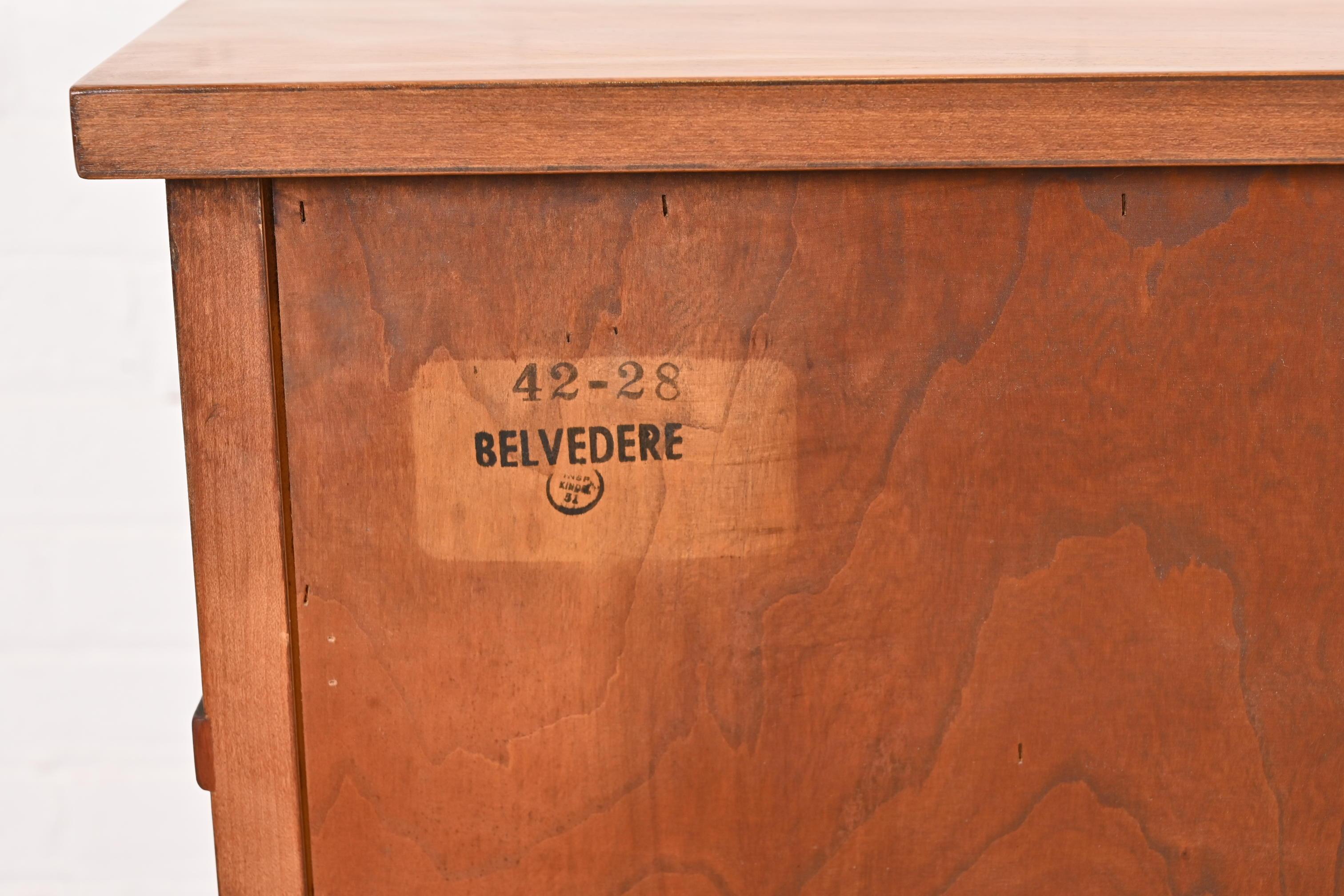Kindel Furniture French Regency Louis XVI Cherry Wood Sideboard Credenza, 1960s 11