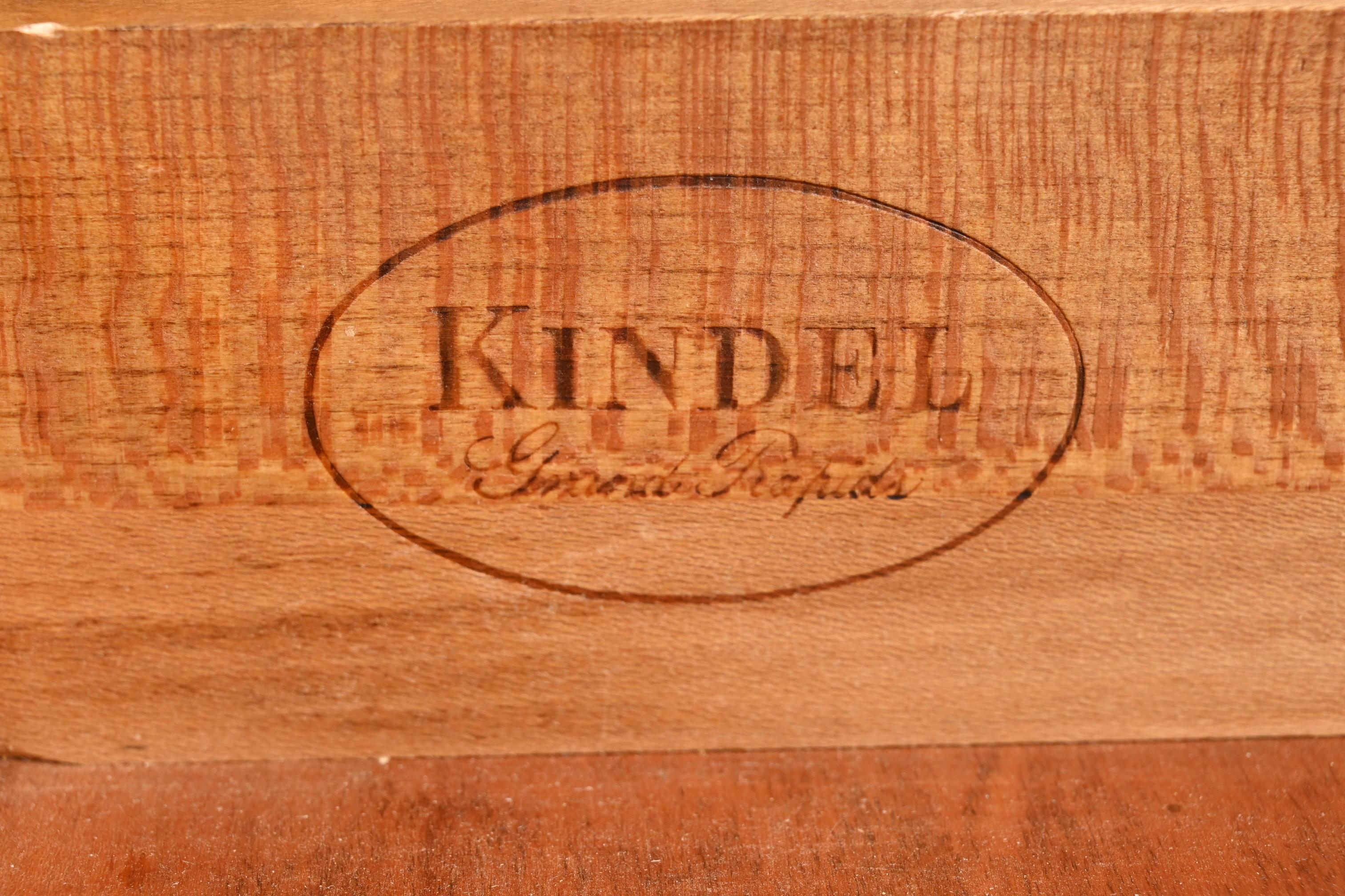 Kindel Furniture French Regency Louis XVI Cherry Wood Sideboard or Bar Cabinet 4