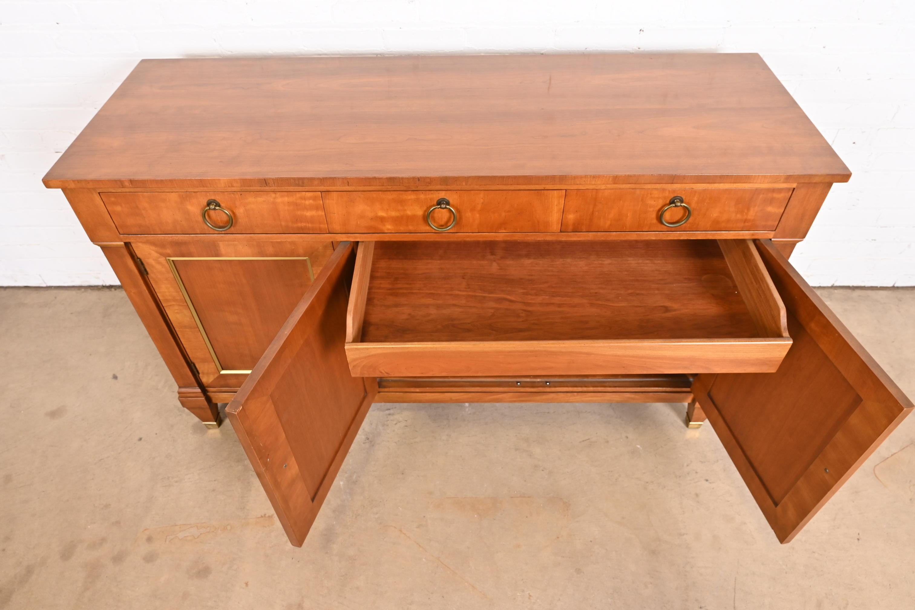 Kindel Furniture French Regency Louis XVI Cherry Wood Sideboard or Bar Cabinet 6