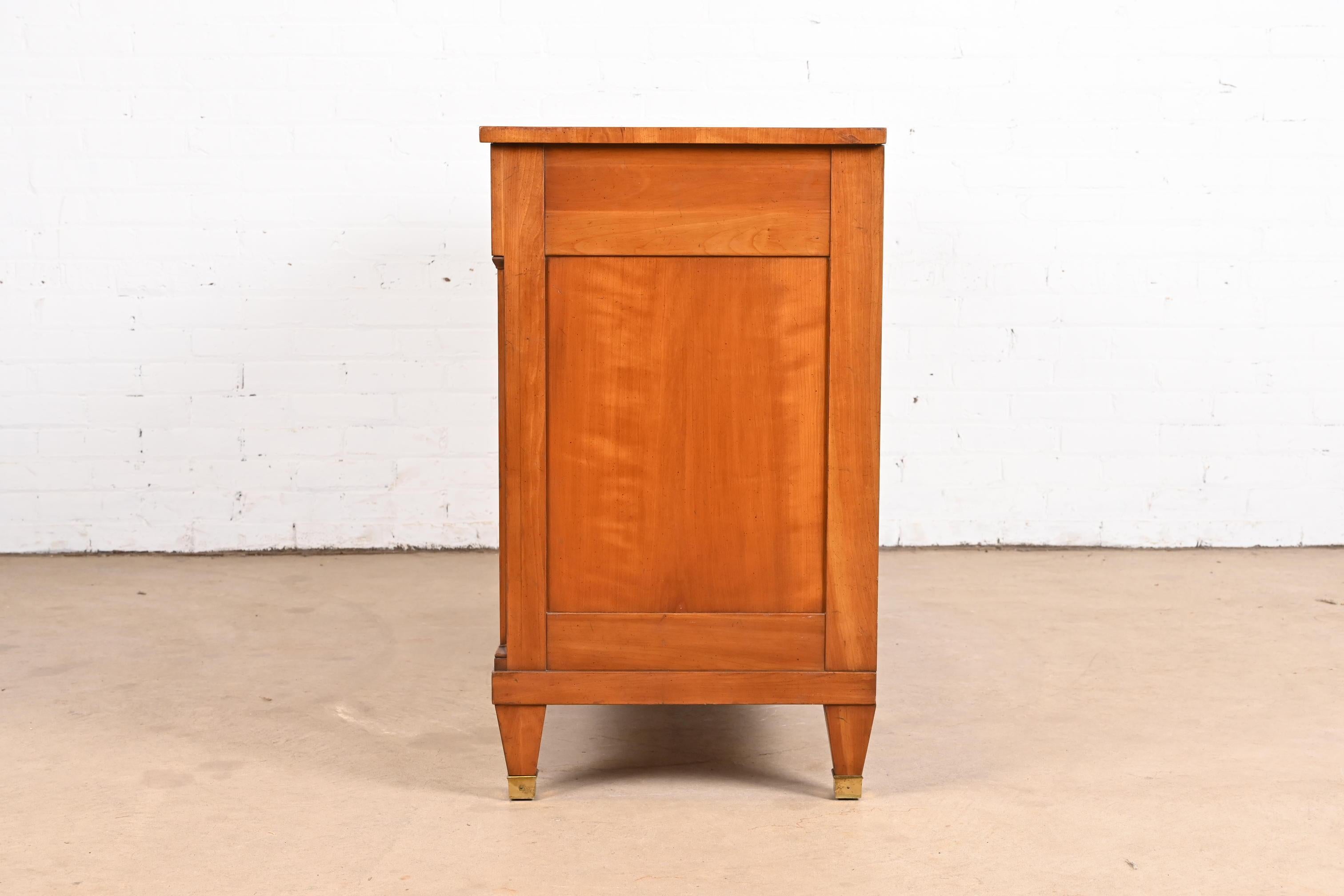 Kindel Furniture French Regency Louis XVI Cherry Wood Sideboard or Bar Cabinet 9