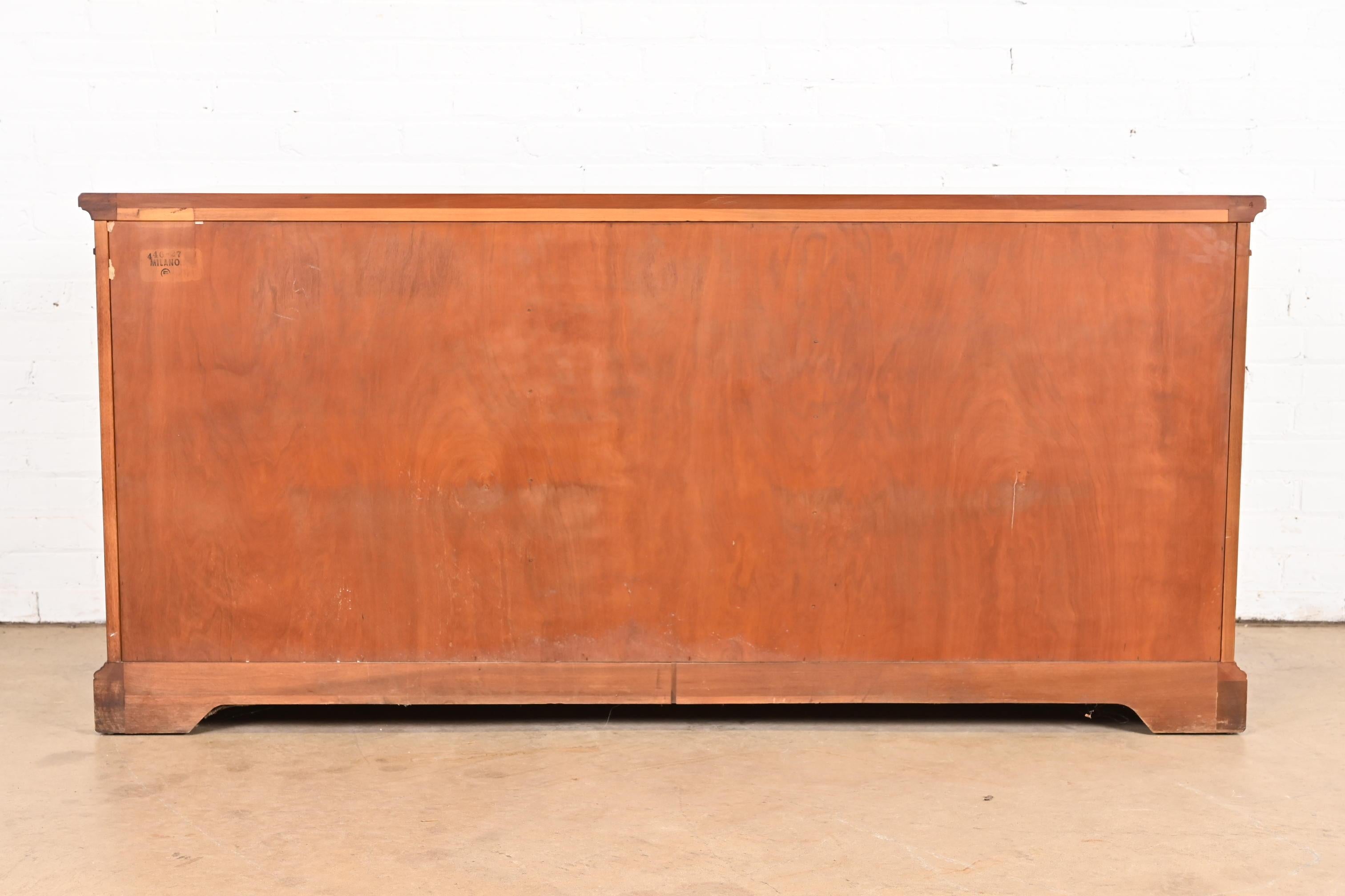 Kindel Furniture French Regency Louis XVI Cherry Wood Sideboard or Bar Cabinet For Sale 9
