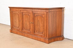 Kindel Furniture French Regency Louis XVI Cherry Wood Sideboard or Bar Cabinet