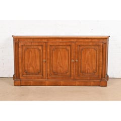Kindel Furniture French Regency Louis XVI Cherry Wood Sideboard or Bar Cabinet