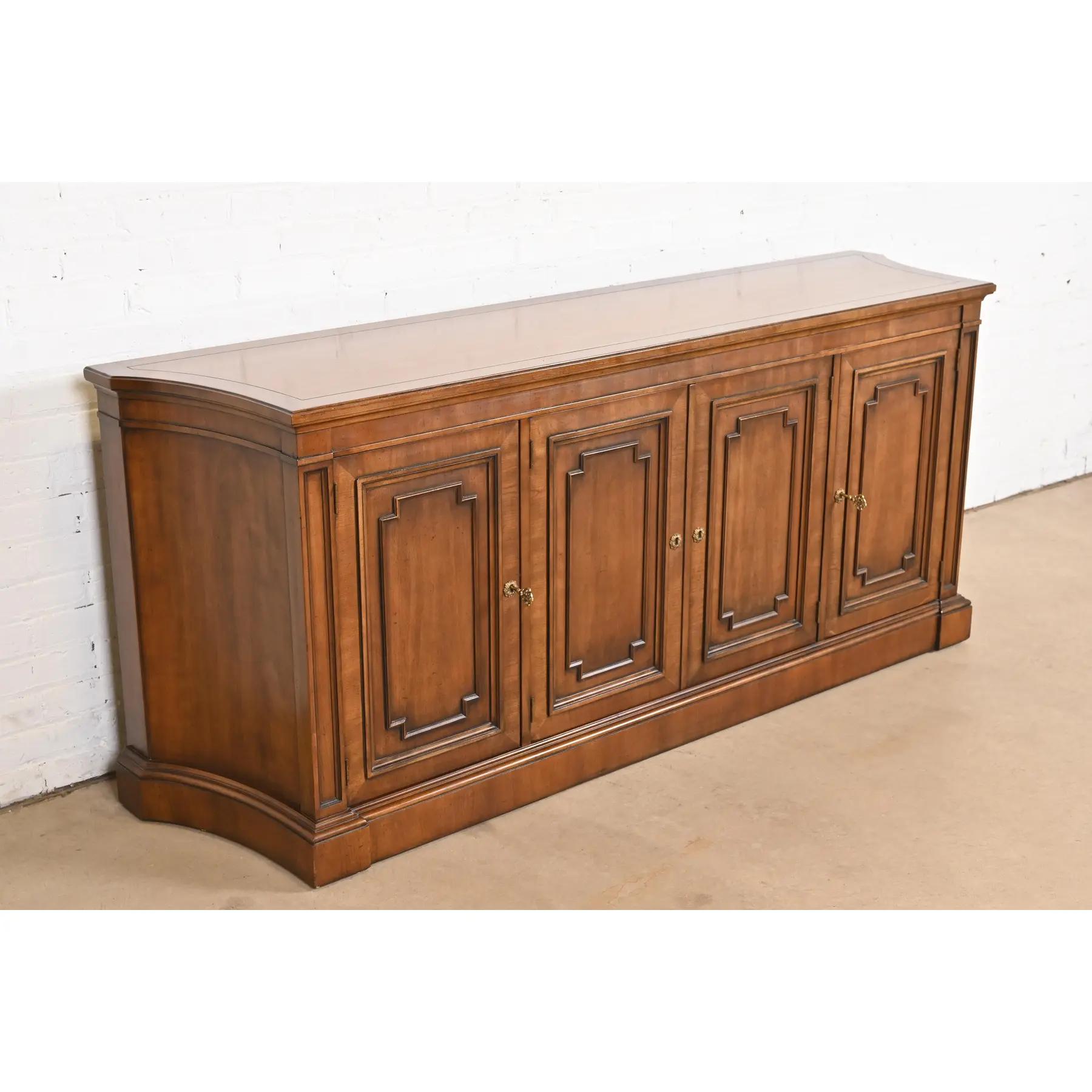 Mid-20th Century Kindel Furniture French Regency Louis XVI Cherry Wood Sideboard or Bar Cabinet