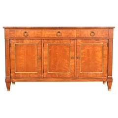 Kindel Furniture French Regency Louis XVI Cherry Wood Sideboard or Bar Cabinet