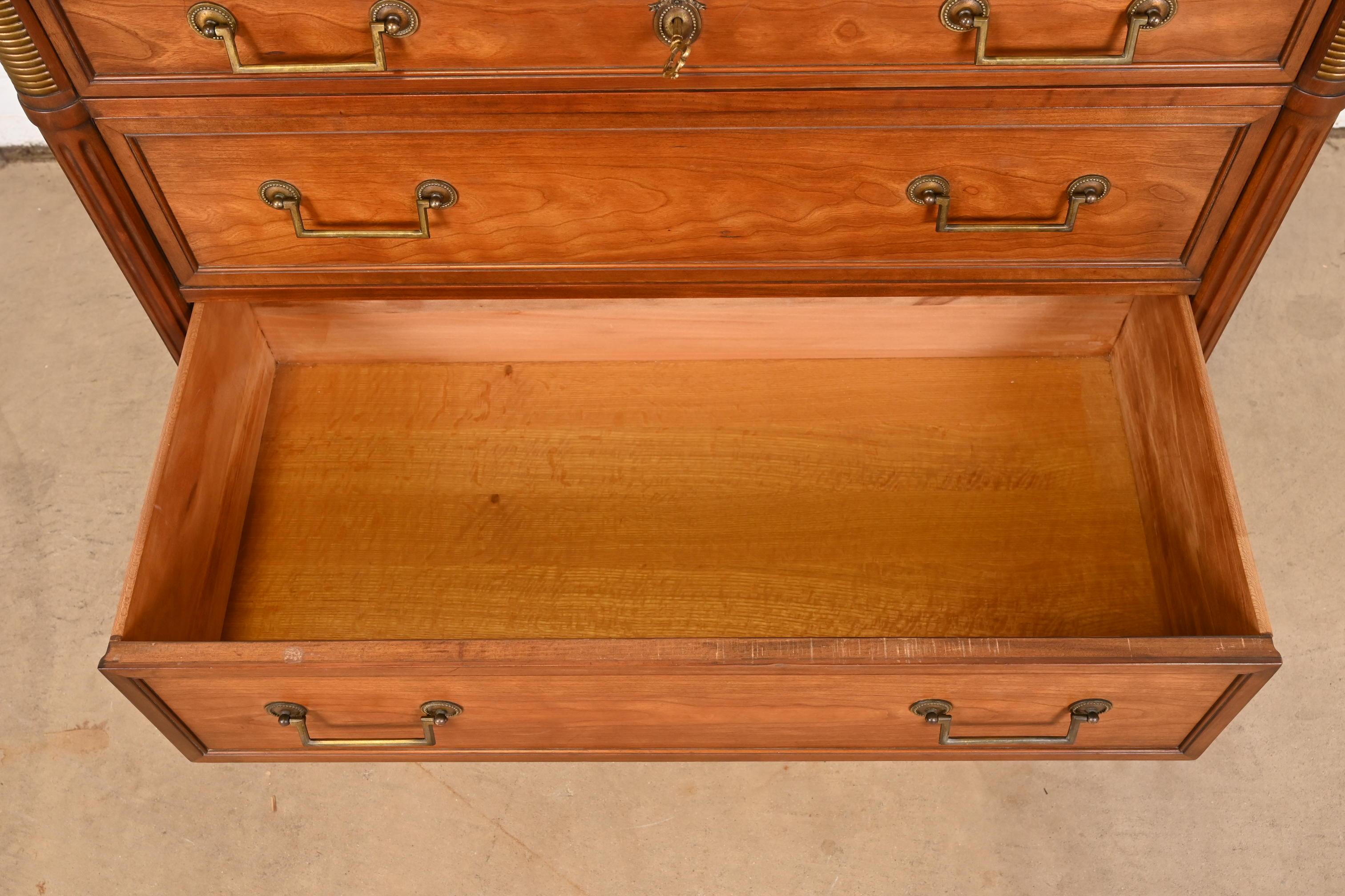 Kindel Furniture French Regency Louis XVI Directoire Style Cherry Wood Dresser 4