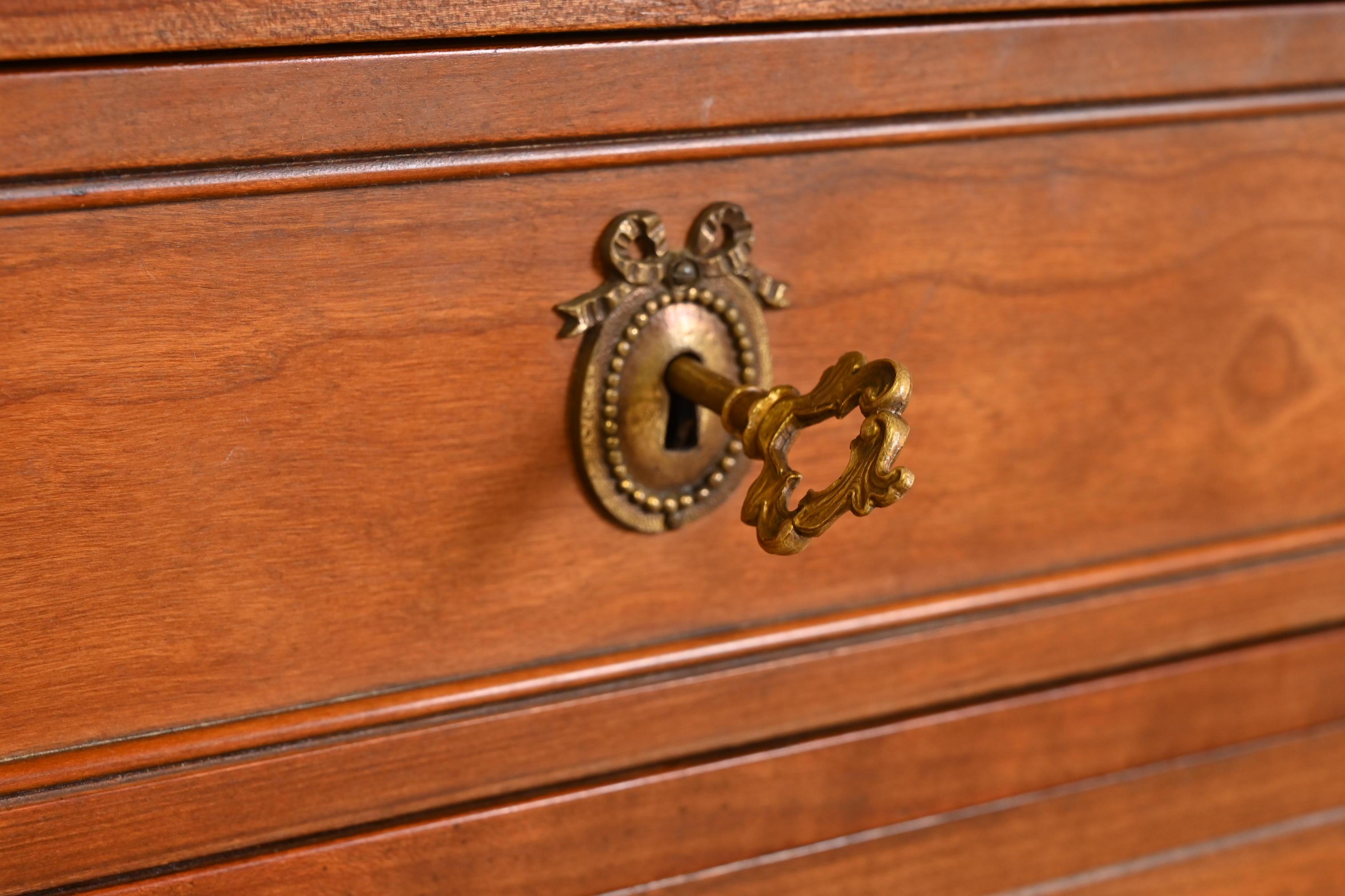 Kindel Furniture French Regency Louis XVI Directoire Style Cherry Wood Dresser 7