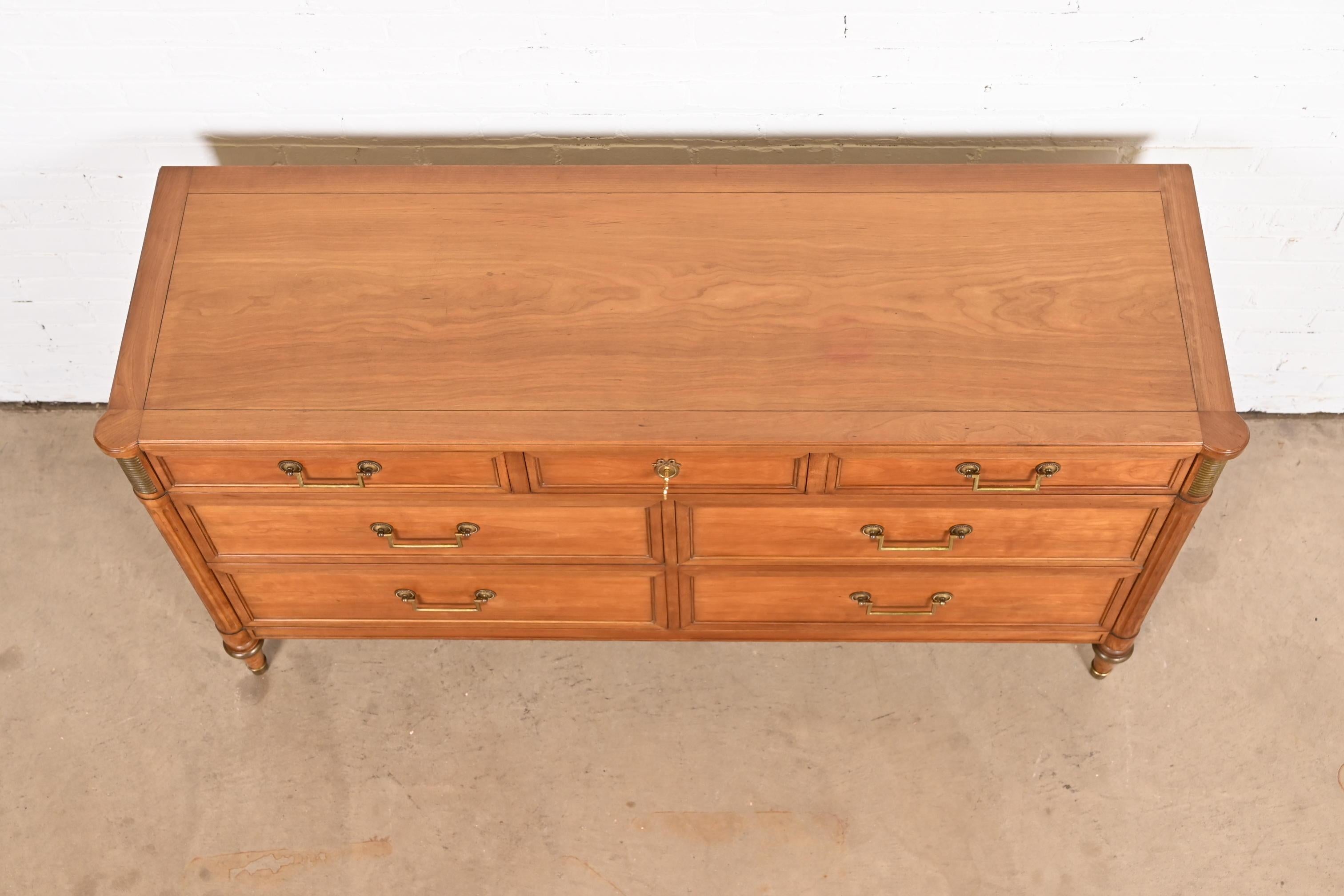 Kindel Furniture French Regency Louis XVI Directoire Style Cherry Wood Dresser 6