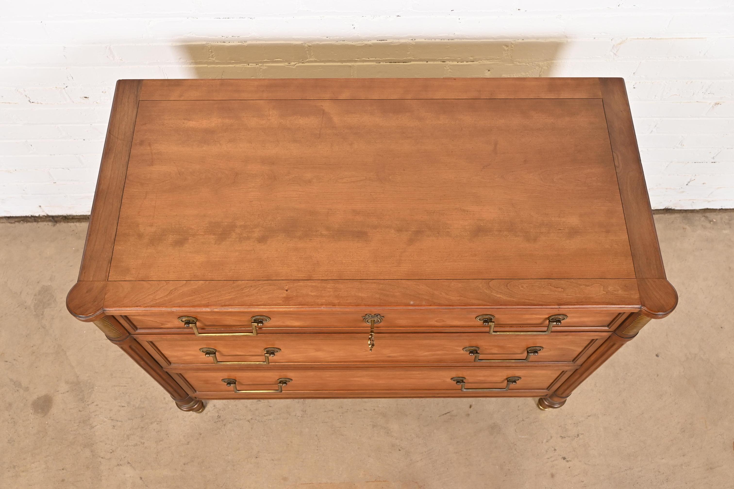 Kindel Furniture French Regency Louis XVI Directoire Style Cherry Wood Dresser 8