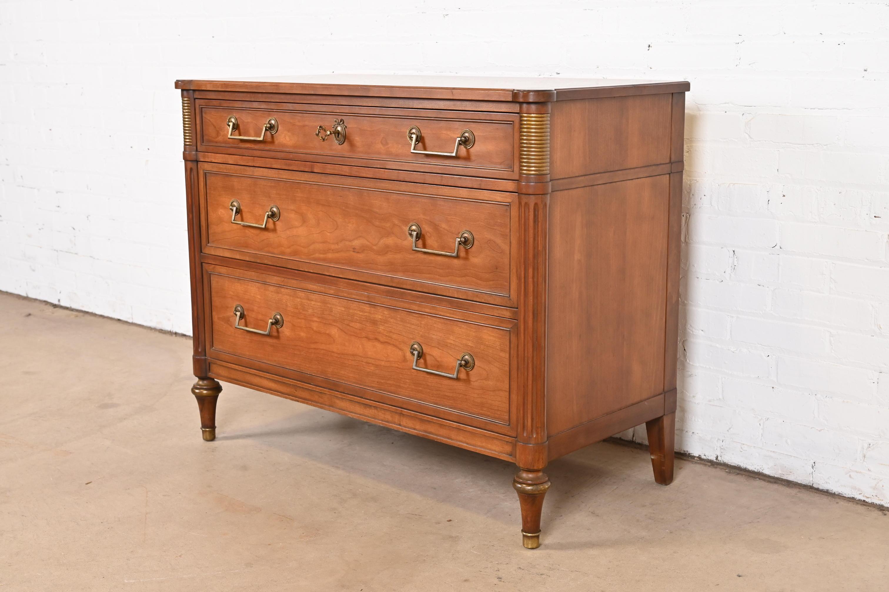 American Kindel Furniture French Regency Louis XVI Directoire Style Cherry Wood Dresser