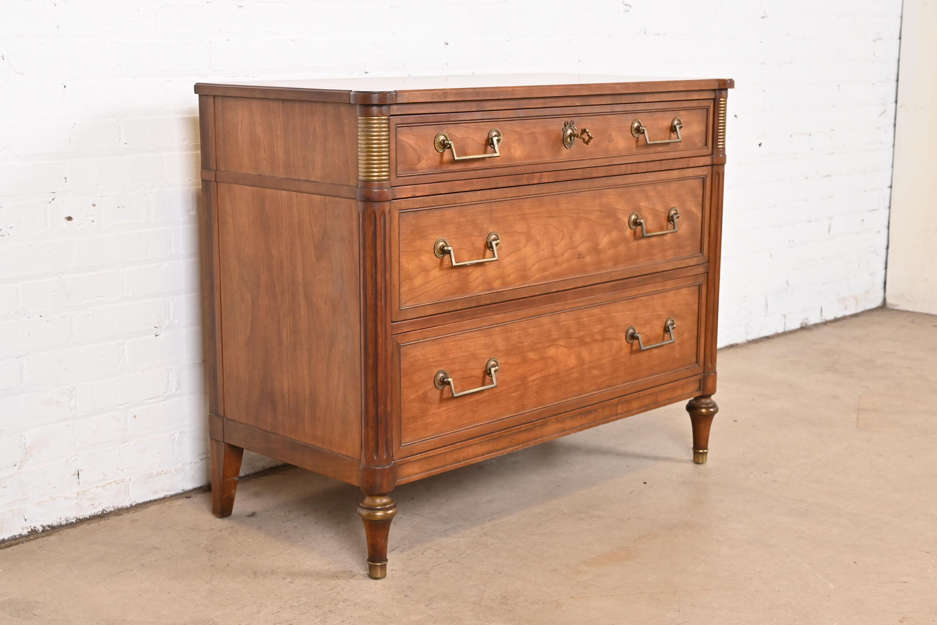 Mid-20th Century Kindel Furniture French Regency Louis XVI Directoire Style Cherry Wood Dresser