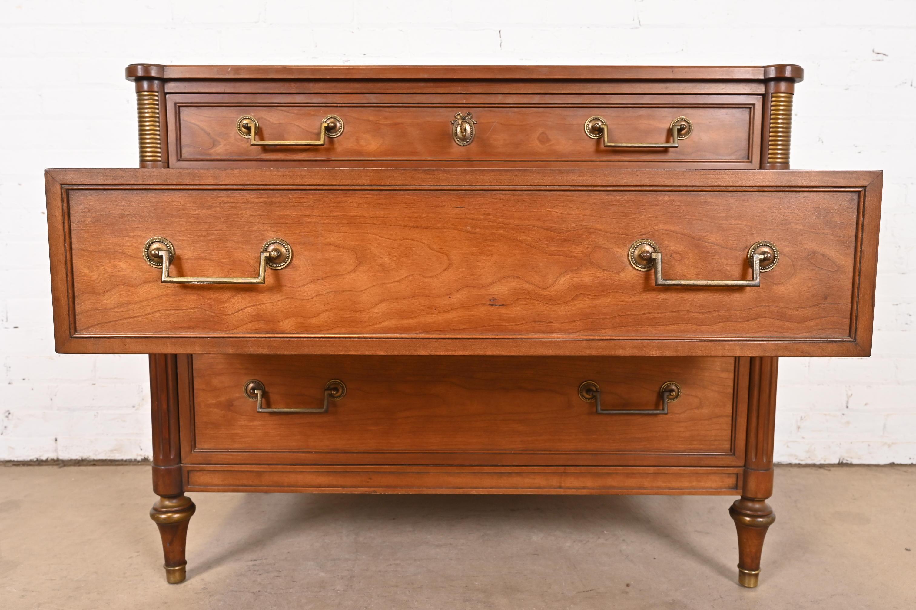 Kindel Furniture French Regency Louis XVI Directoire Style Cherry Wood Dresser 3