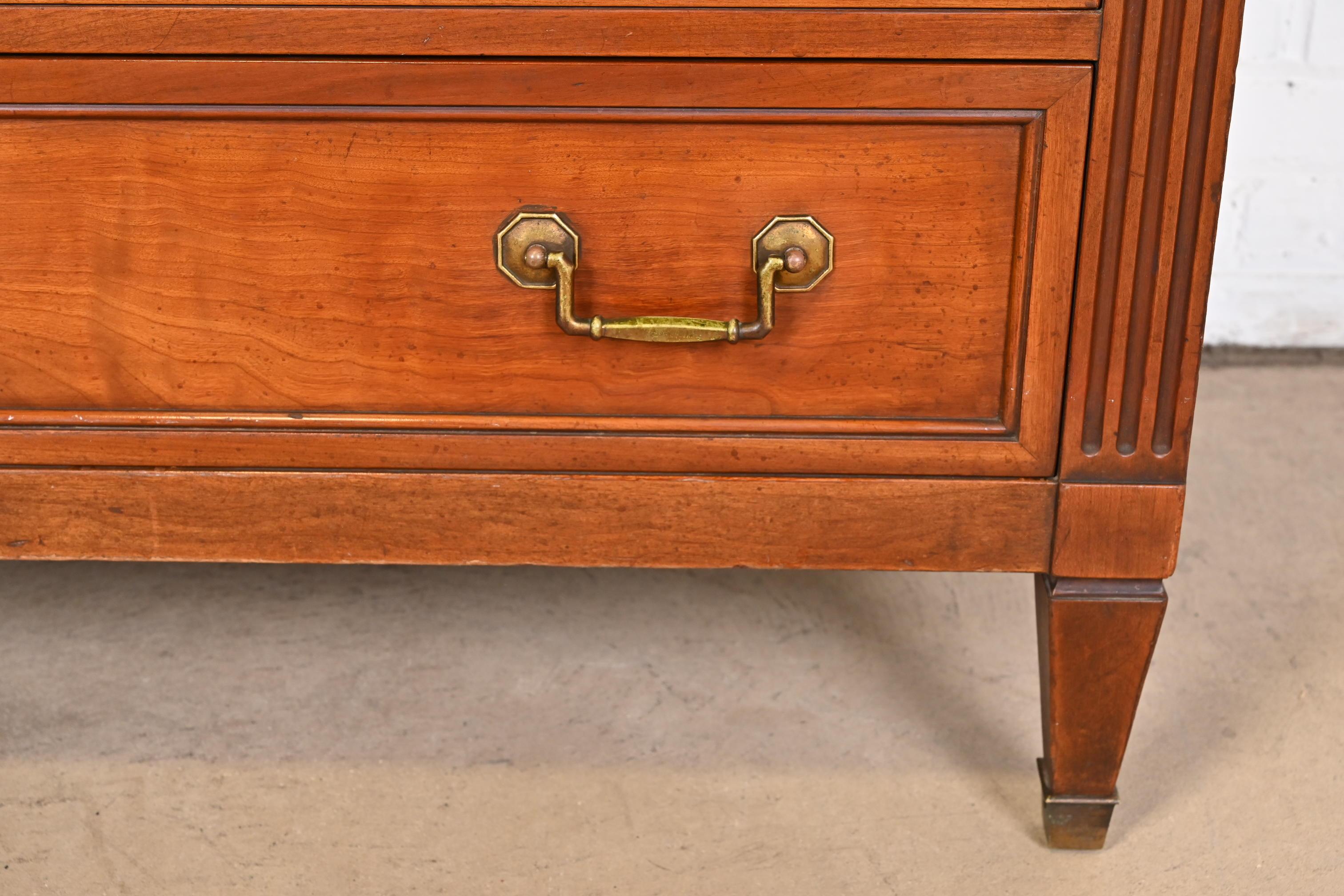 Kindel Furniture French Regency Louis XVI Fruitwood Highboy Dresser 3