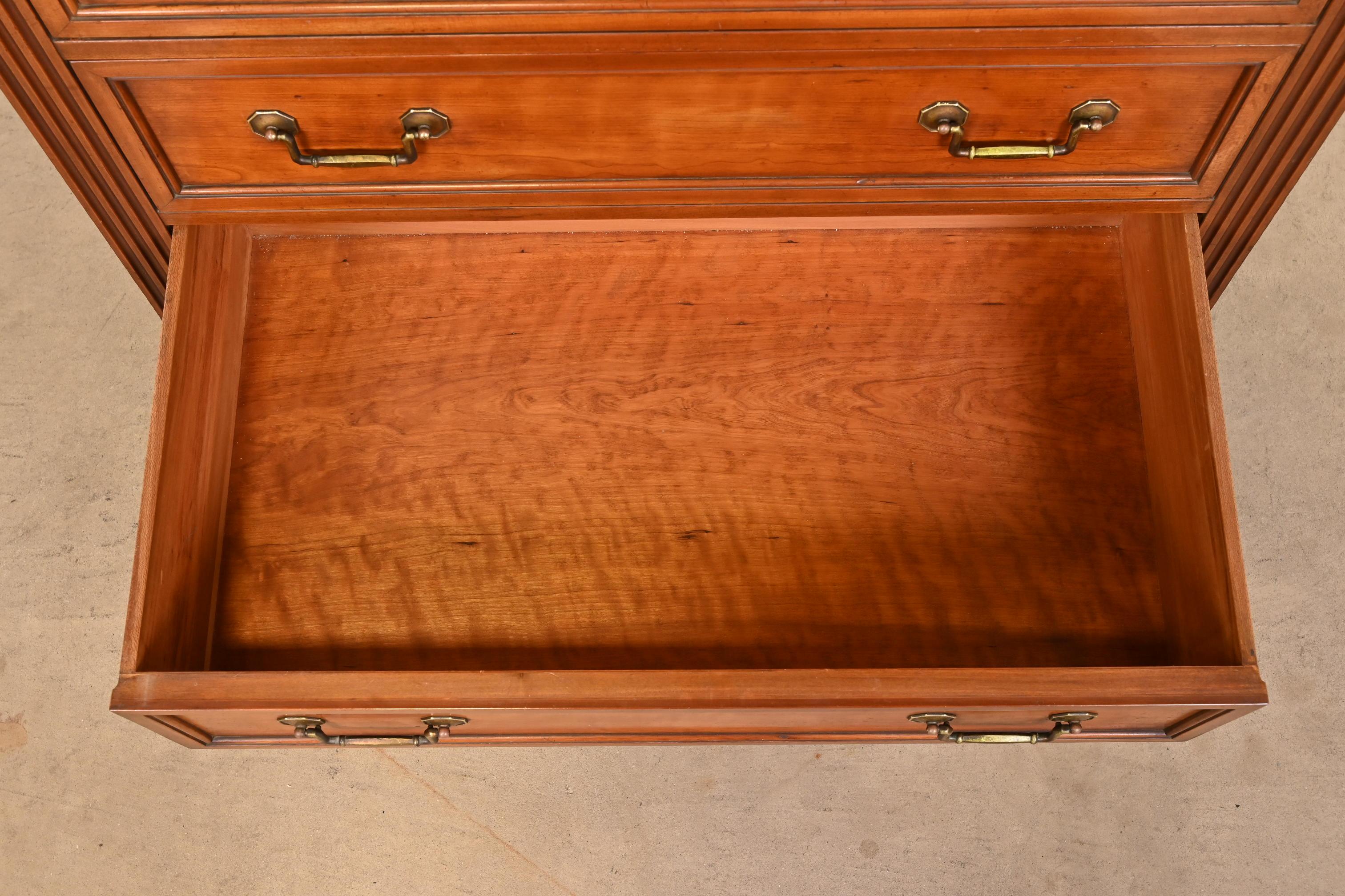 Kindel Furniture French Regency Louis XVI Fruitwood Highboy Dresser 1