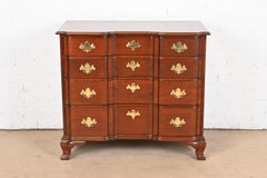 Kindel Furniture Georgian Mahogany Block Front Chest of Drawers, Refinished