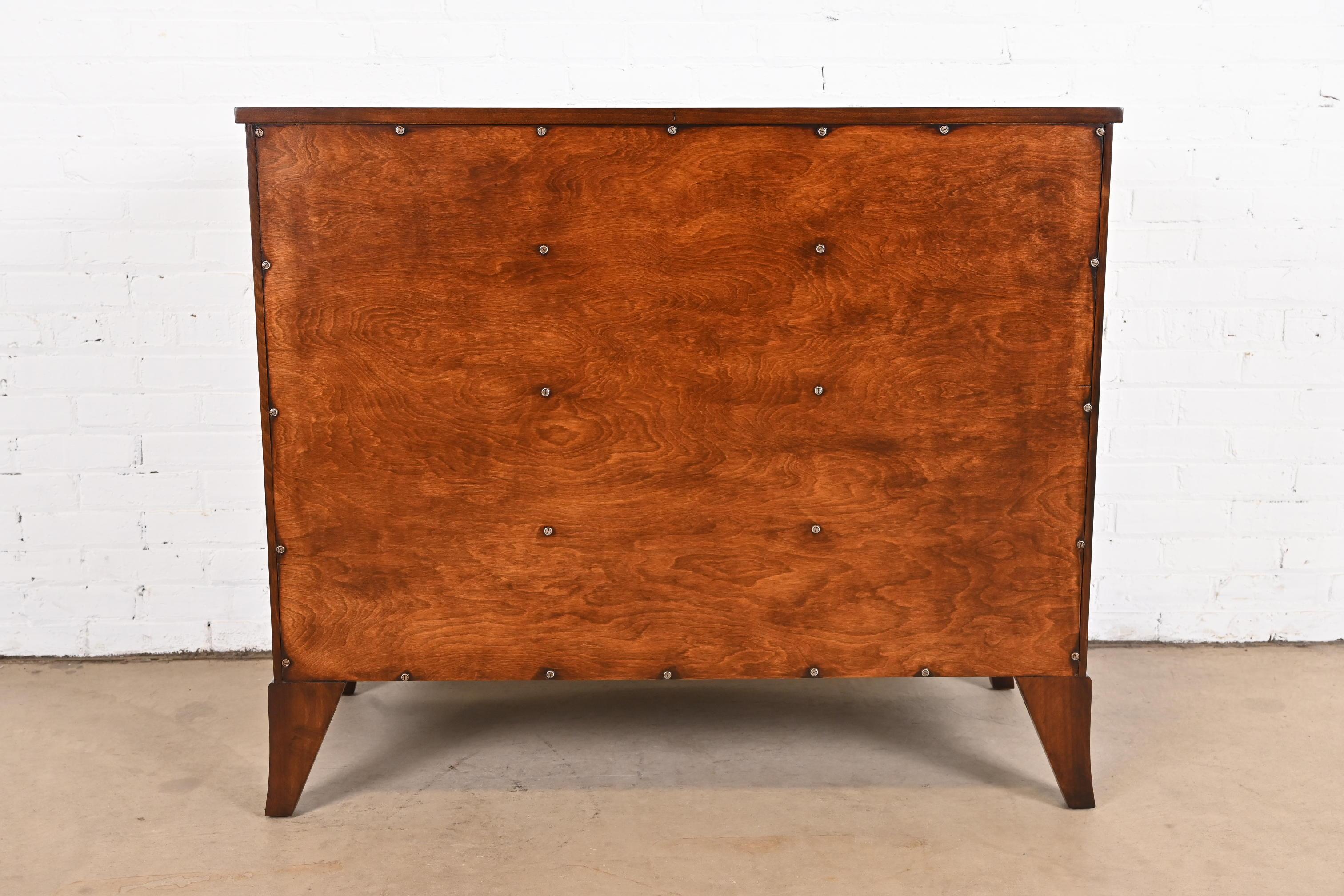 Kindel Furniture Georgian Mahogany Serpentine Front Chest of Drawers, Refinished 9