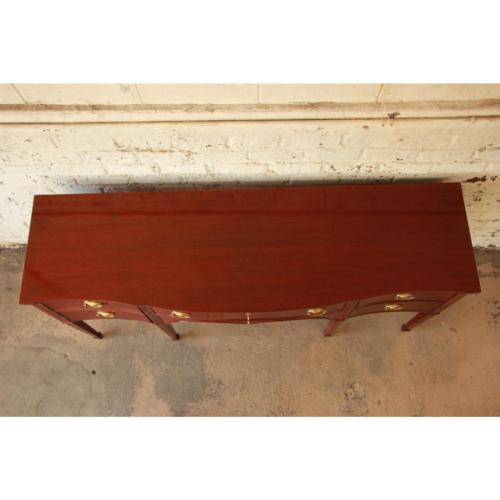 Kindel Furniture Hepplewhite Inlaid Mahogany Sideboard Buffet 2