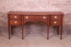 Kindel Furniture Hepplewhite Inlaid Mahogany Sideboard Credenza, Refinished