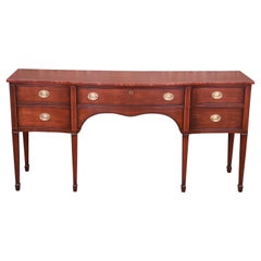 Kindel Furniture Hepplewhite Inlaid Mahogany Sideboard Credenza, Refinished