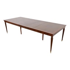 Kindel Furniture Louis XVI Extension Dining Table, Newly Refinished
