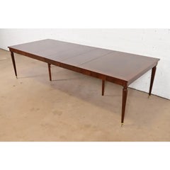 Kindel Furniture Louis XVI Extension Dining Table, Newly Refinished