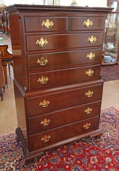 Kindel Furniture Mahogany Dresser Tall Chest High Chest