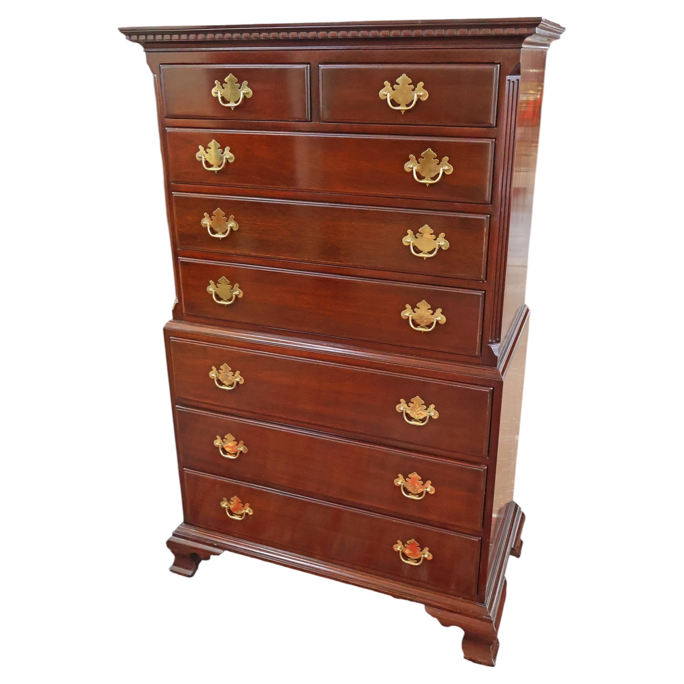 Kindel Furniture Mahagoni Kommode Hohe Truhe Hohe Truhe