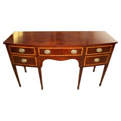Kindel Furniture Mahogany & Satinwood Banded Server Sideboard Buffet