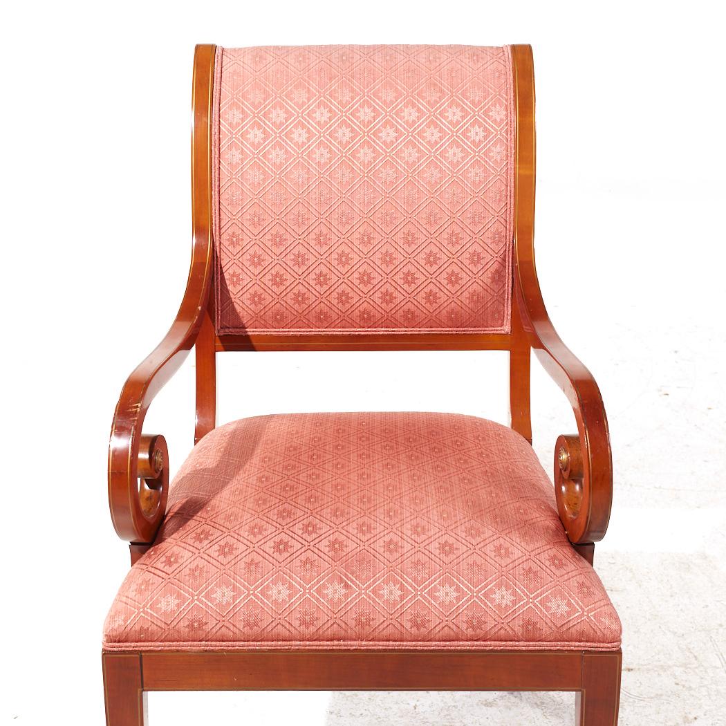 Kindel Furniture Mahagoni-Esszimmerstühle mit Schlittenrückenlehne - 6er-Set im Angebot 10