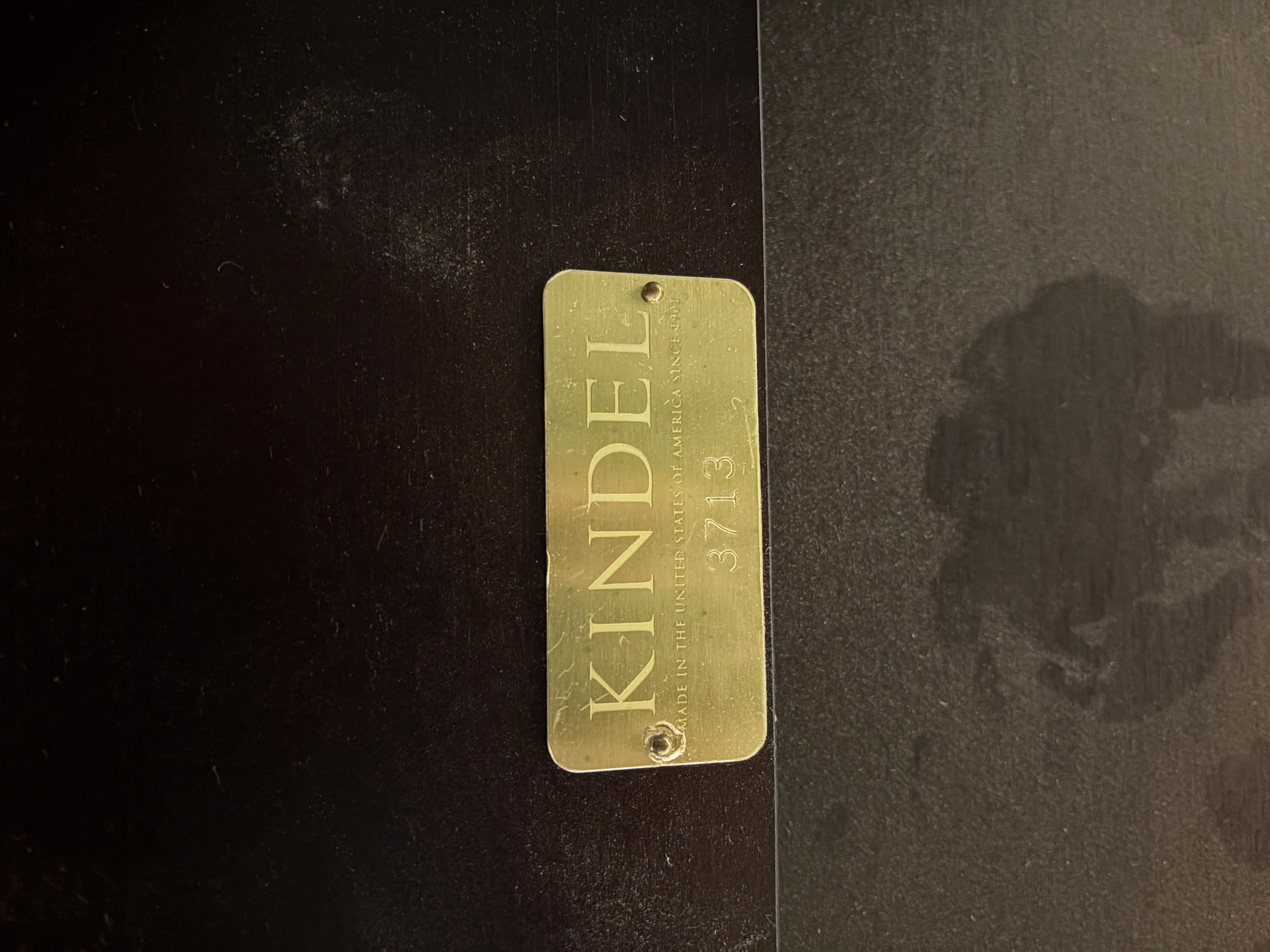 Modern Kindel Furniture Mark Cherry Wood Custom Made Dining Table by Dorothy Draper For Sale