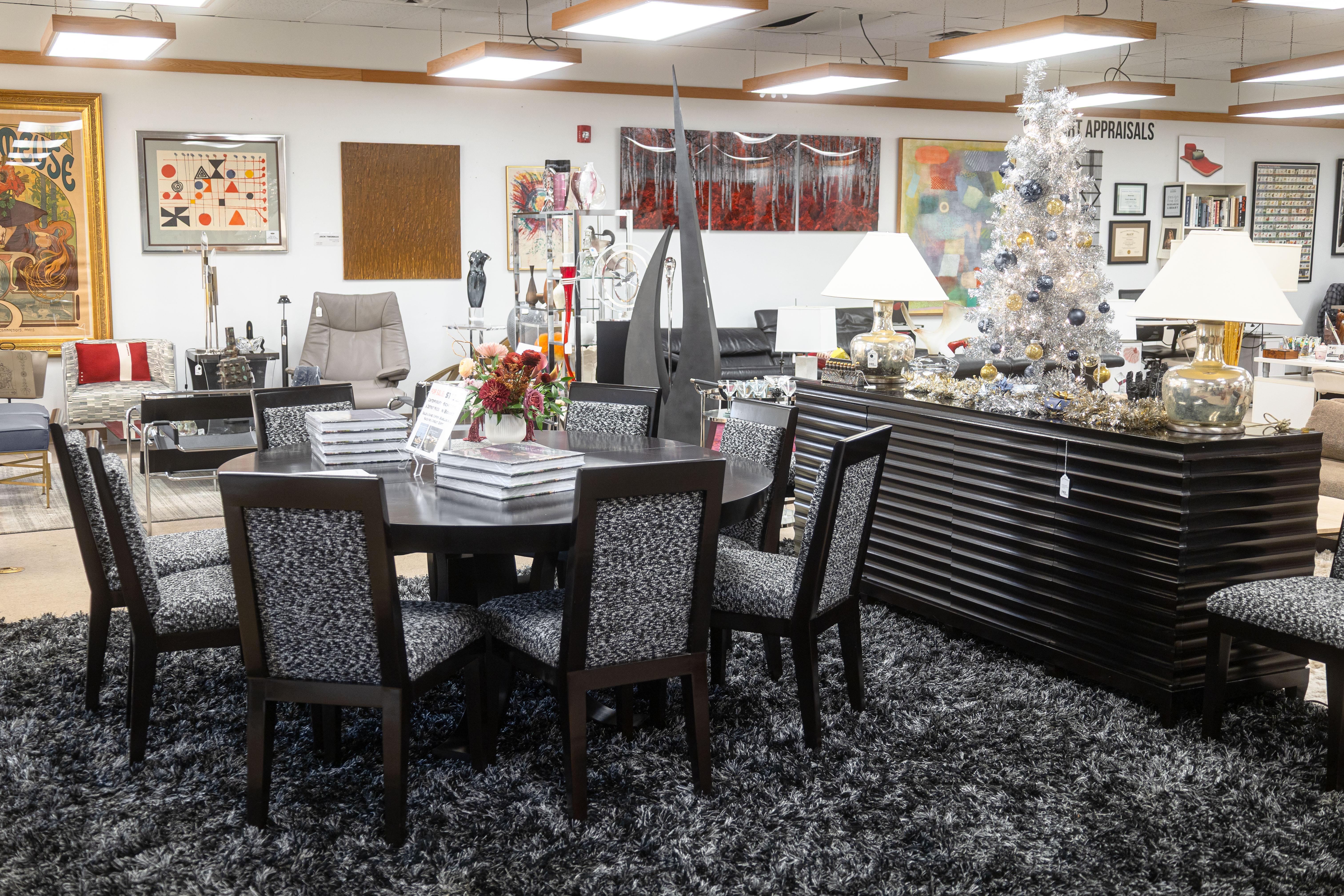 American Kindel Furniture Mark Cherry Wood Custom Made Dining Table by Dorothy Draper For Sale