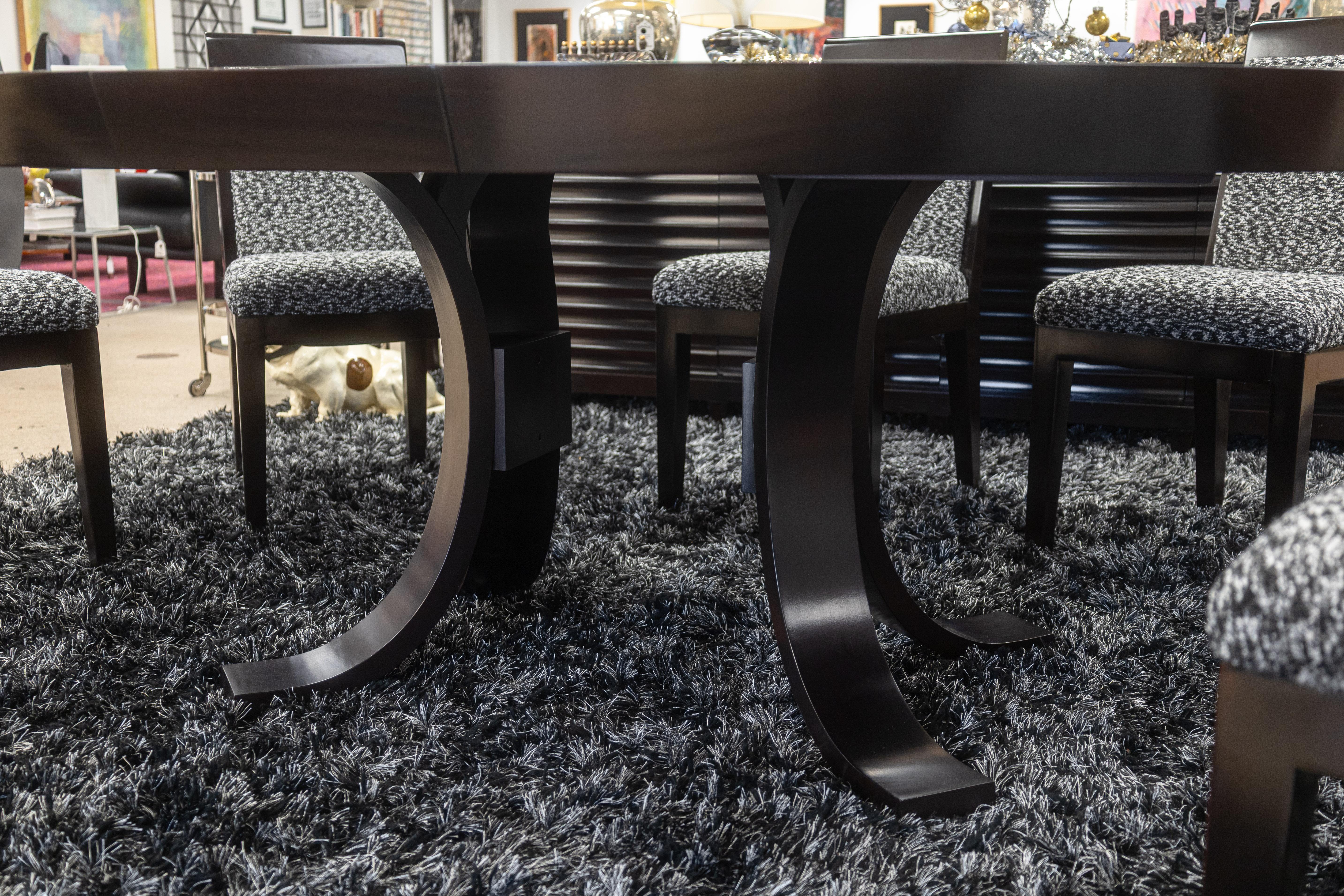 20th Century Kindel Furniture Mark Cherry Wood Custom Made Dining Table by Dorothy Draper For Sale