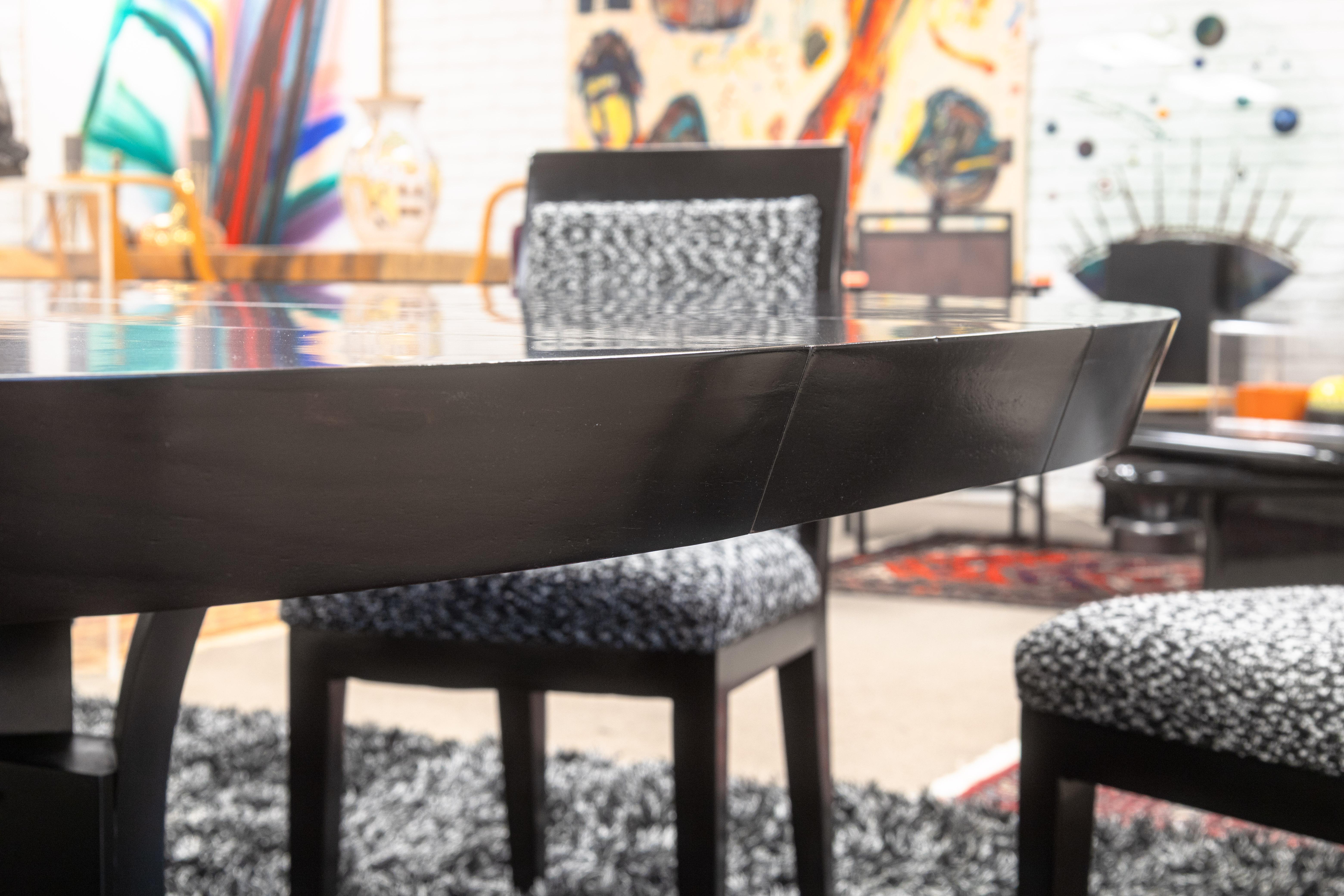 Kindel Furniture Mark Cherry Wood Custom Made Dining Table by Dorothy Draper For Sale 2