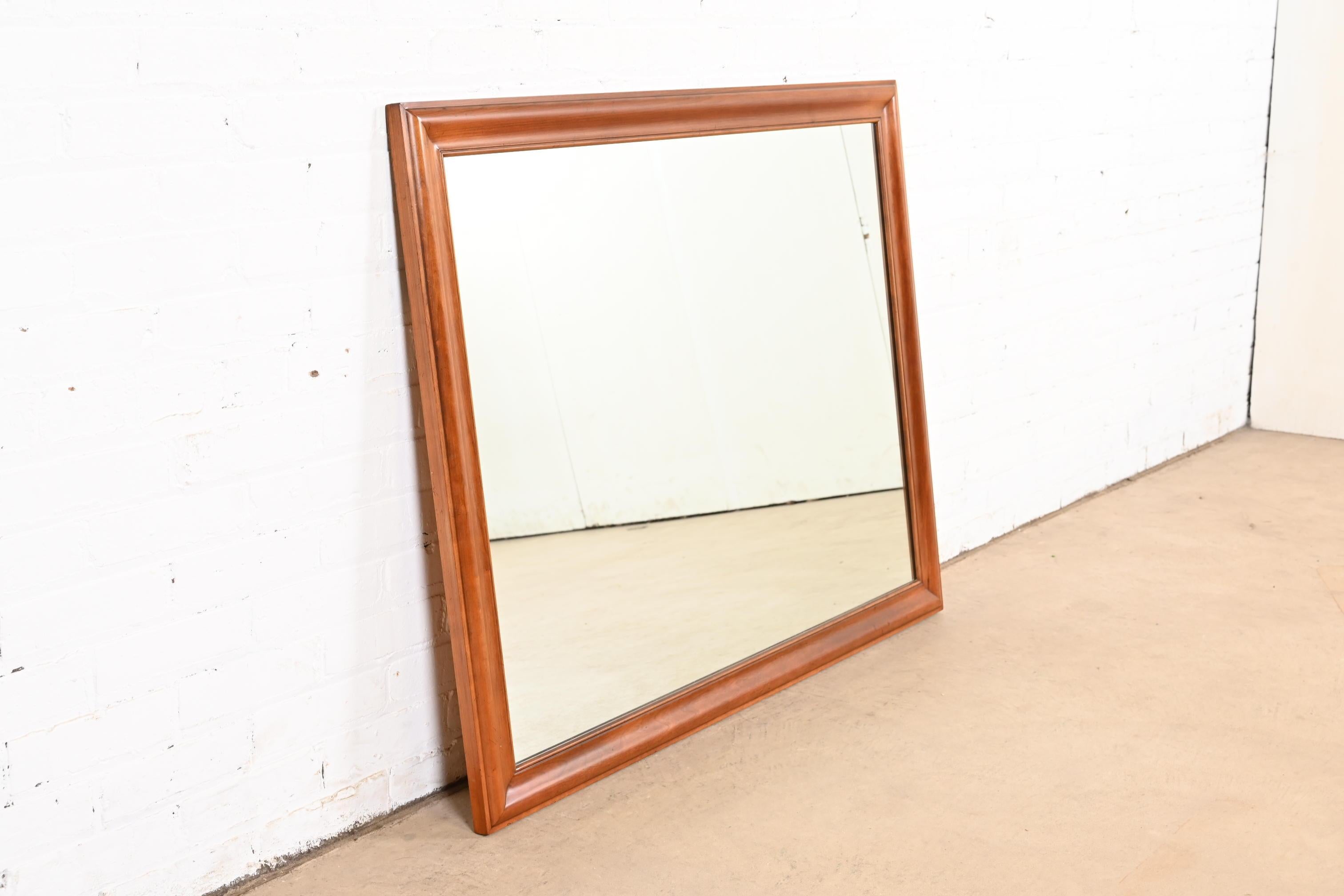 Mid-Century Modern Kindel Furniture Mid-Century Fruitwood Framed Wall Mirror, 1960s For Sale