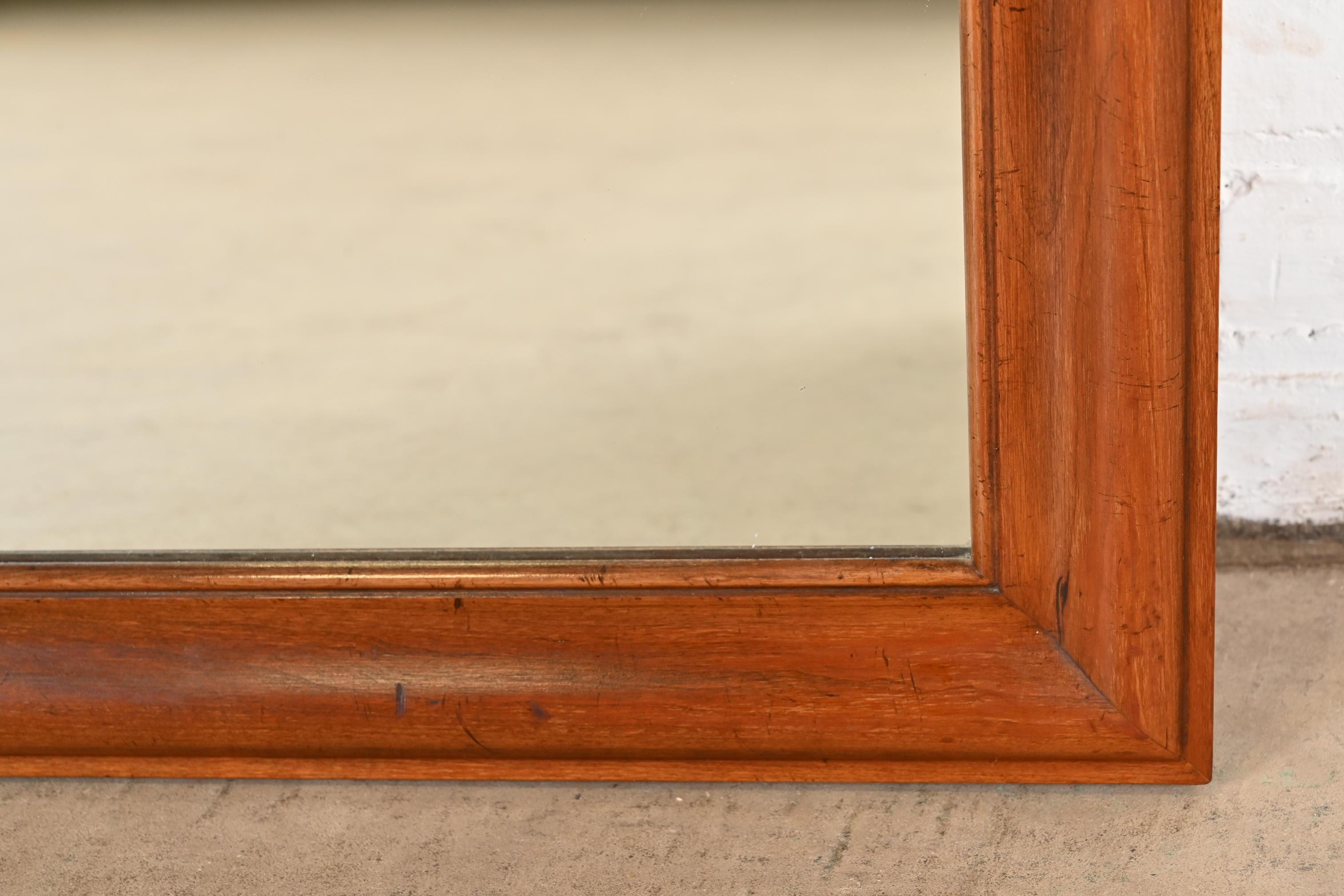 Kindel Furniture Mid-Century Fruitwood Framed Wall Mirror, 1960s In Good Condition For Sale In South Bend, IN